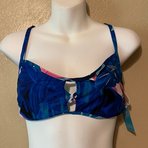 Speedo Endurance size XL Pansy Purple  swim top crisscross back tie - Picture 1 of 5